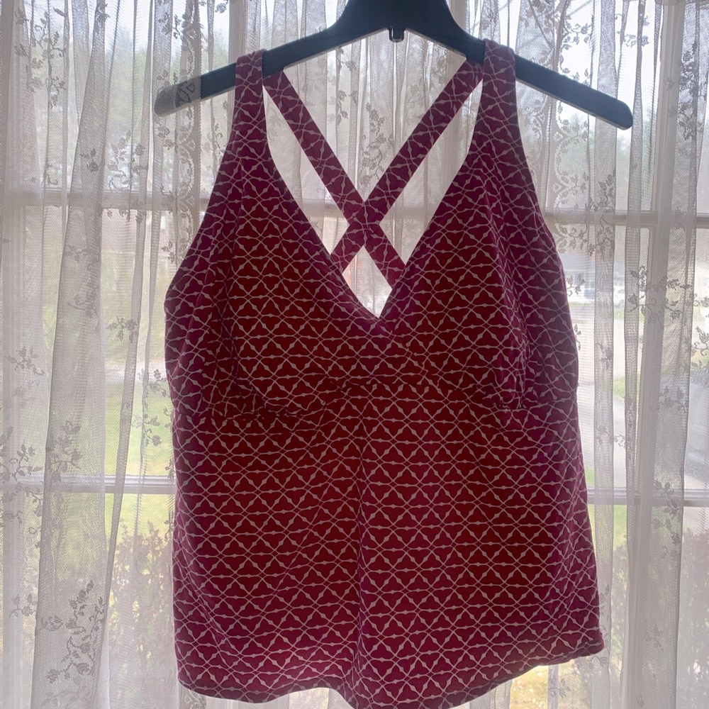 ***Lands' End Pink Flattering Tankini - size 24w